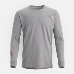 Red Wing Shoes | Long Sleeve Classic Pocket Tee in Heather Gray 98475 | Red Wing