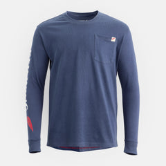 Red Wing Shoes | Long Sleeve Classic Pocket Tee in Navy 98476