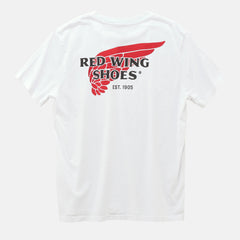 Red Wing Shoes | Unisex Red Wing Shoes Logo T-Shirt in White 97610 | Red Wing Heritage