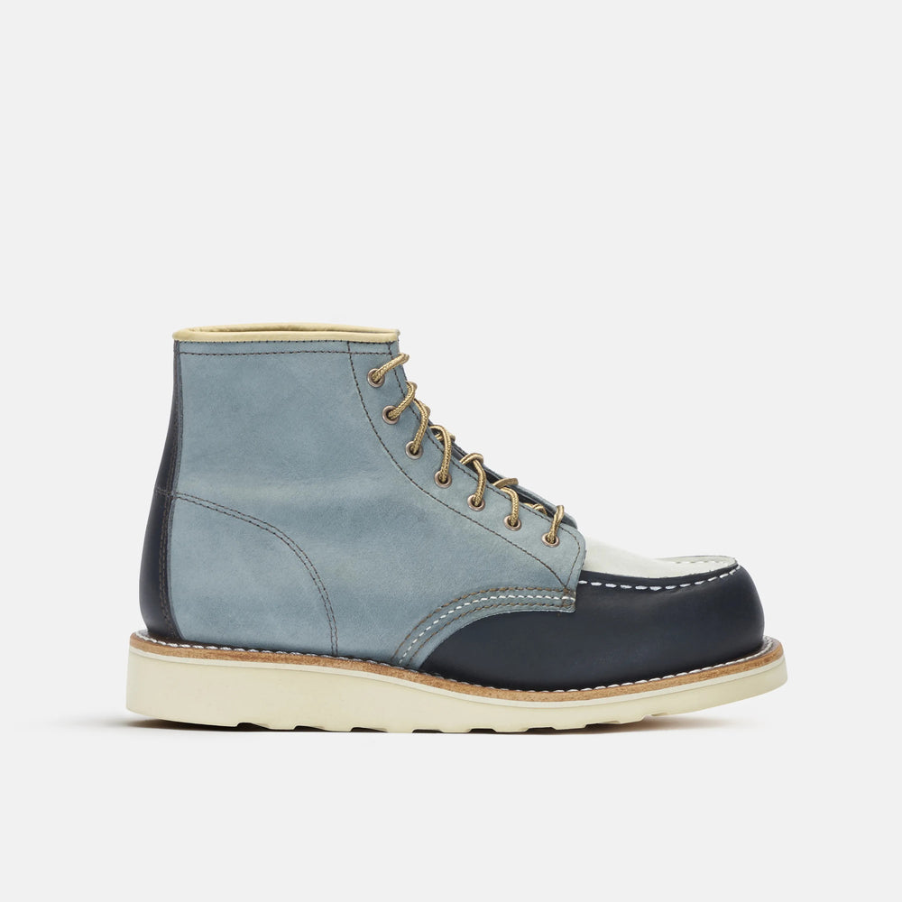 Red Wing Shoes | 6-Inch Classic Moc Short Boot in Multi Indigo 3466 | Red Wing Heritage