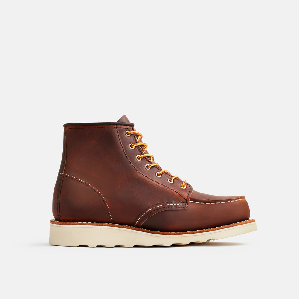 Red Wing Shoes | 6-Inch Classic Moc Short Boot in Copper Leather 3428 | Red Wing Heritage