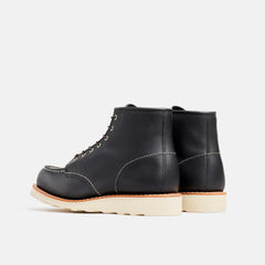 Red Wing Shoes | 6-Inch Classic Moc Short Boot in Black Leather 3373 | Red Wing Heritage