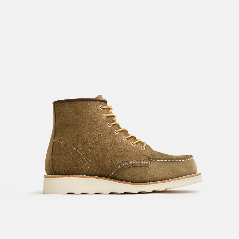 Red Wing Shoes | 6-Inch Classic Moc Short Boot in Light Brown Leather 3377 | Red Wing Heritage