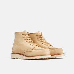 Red Wing Shoes | 6-Inch Classic Moc Short Boot in Cream Leather 3328 | Red Wing Heritage