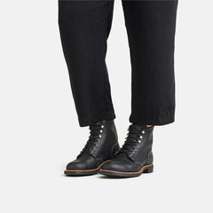Red Wing Shoes | Iron Ranger Short Boot in Black Leather 3366 | Red Wing Heritage