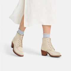 Red Wing Shoes | Clara Heeled Boot in White Leather 3409 | Red Wing Heritage