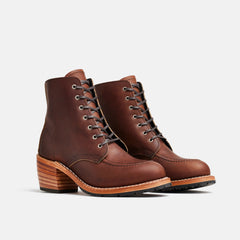 Red Wing Shoes | Clara Heeled Boot in Dark Brown Leather 3406
