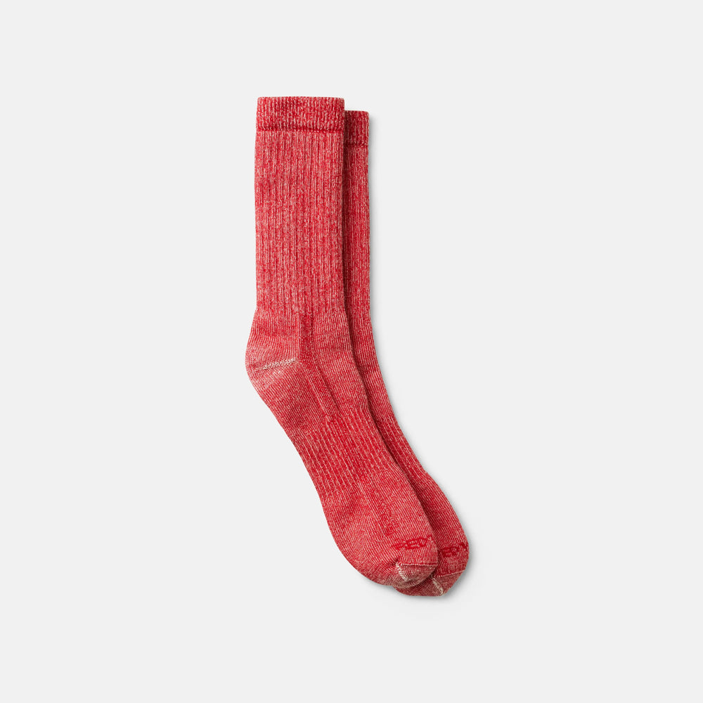 Red Wing Shoes | Unisex Full Crew Socks in Scarlet | Red Wing Heritage 97674