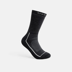 Red Wing Shoes | Unisex Steel-Toe Merino Wool Blend Crew Sock in Black 97394