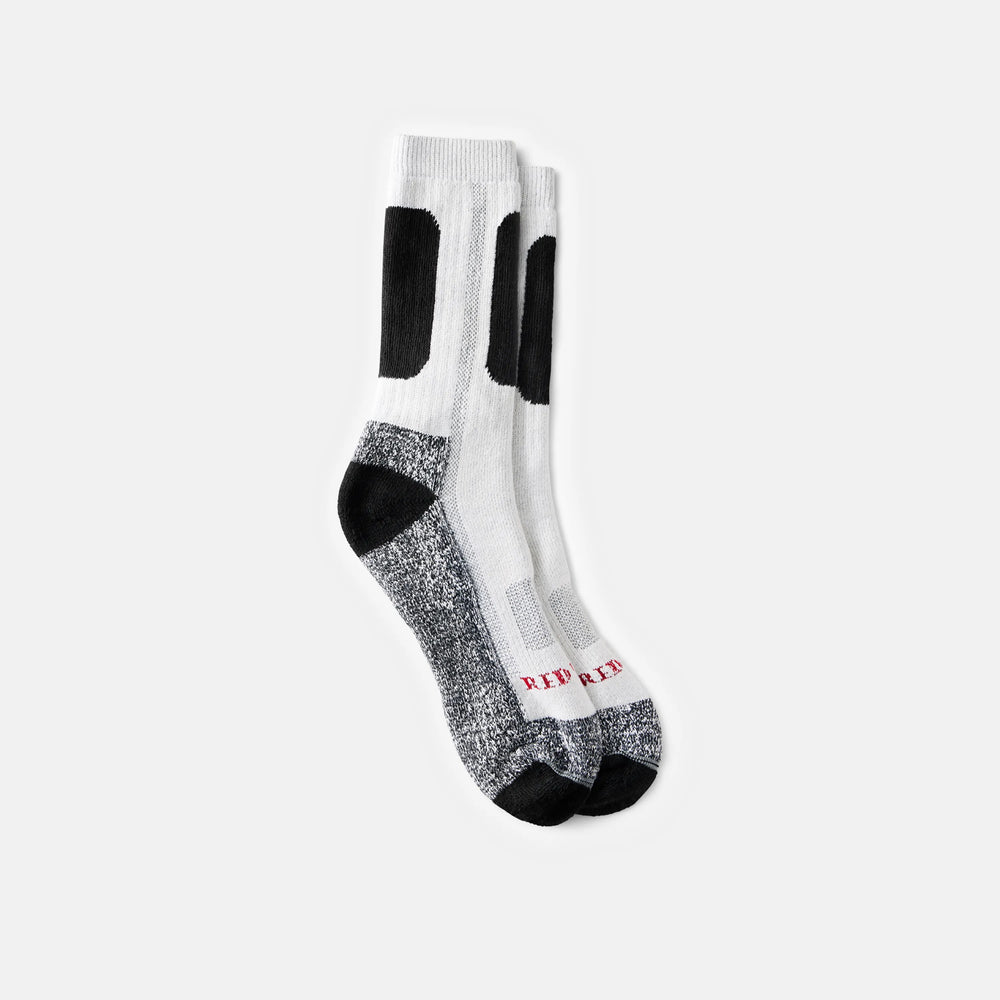 Red Wing Shoes | Unisex Performance Crew Sock in White 97259