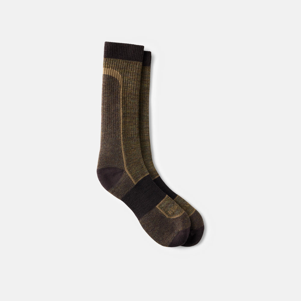Red Wing Shoes | Unisex Merino Wool Blend Crew Sock in Brown 97361