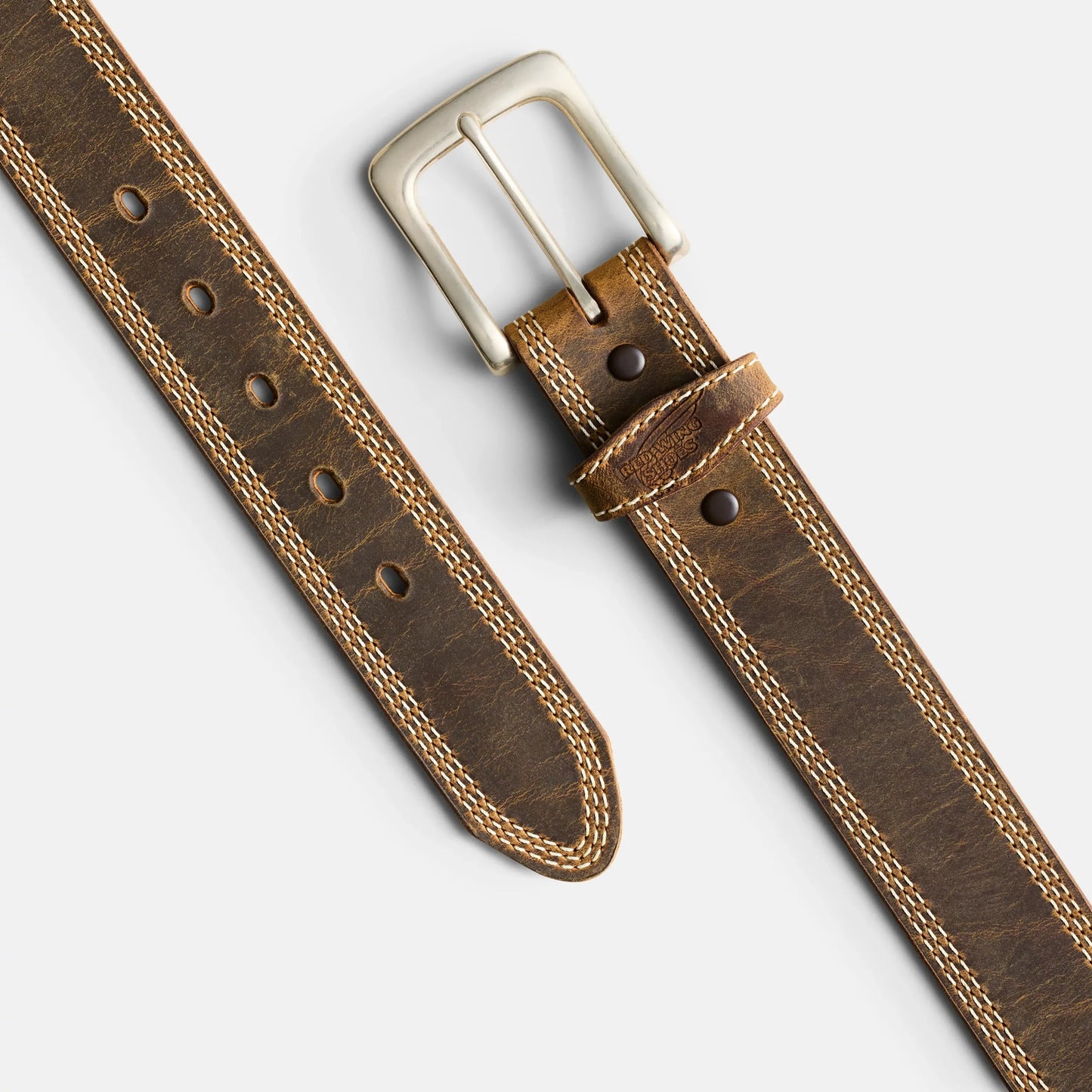 Red Wing Shoes | Red Wing Triple Stitch Leather Belt in Brown 96548
