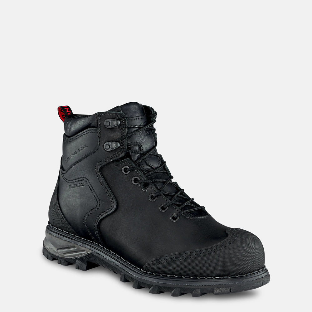 Red Wing Shoes | Burnside 6-inch Waterproof Safety Toe Boot Black 2411