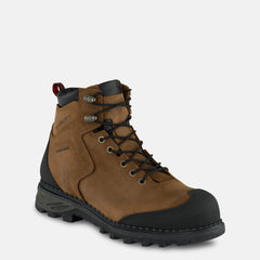 Red Wing Shoes | Burnside 6-inch Waterproof Safety Toe Boot Brown 2410