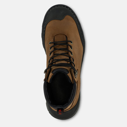 Red Wing Shoes | Burnside 6-inch Waterproof Safety Toe Boot Brown 2410