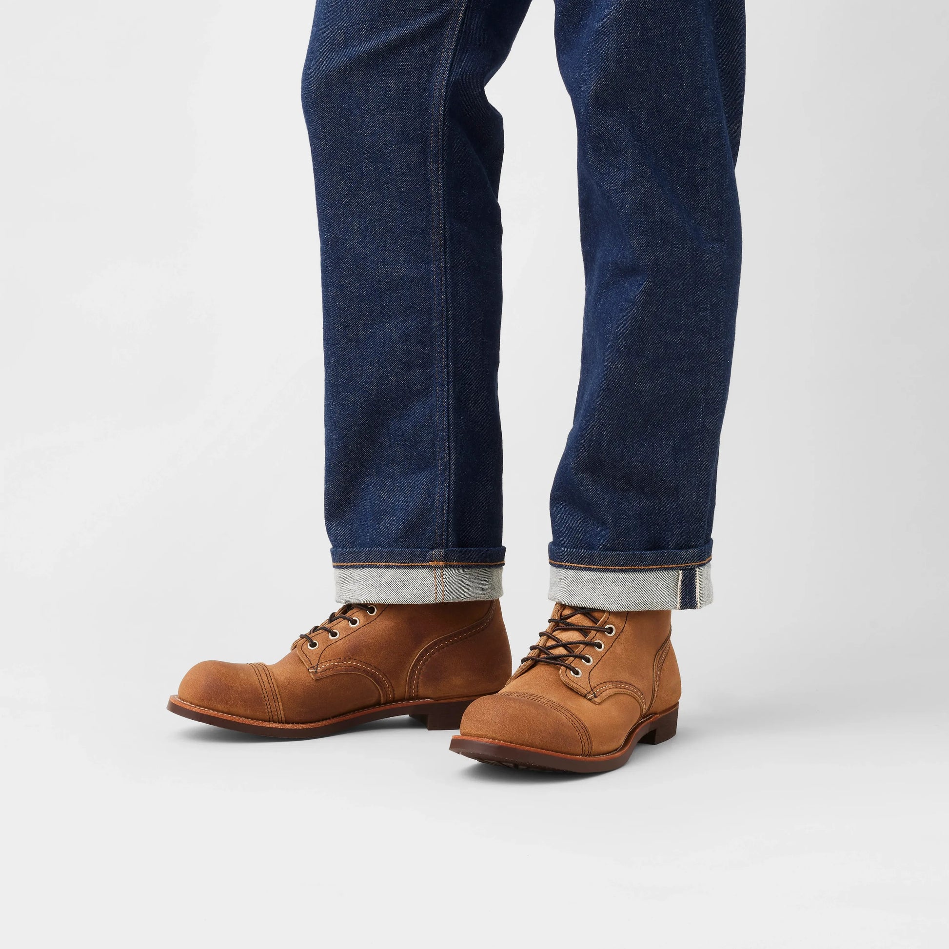 Red Wing Shoes | Iron Ranger 6-Inch Boot in Light Brown Leather 8083