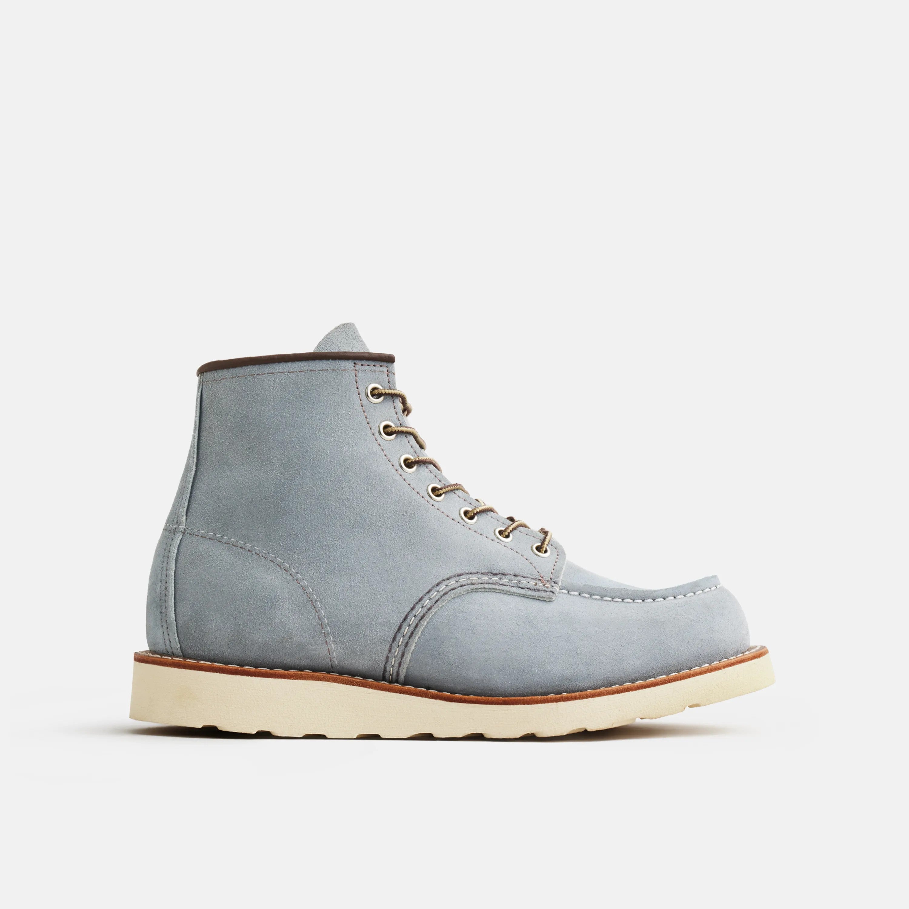 Red Wing Shoes | Classic Moc 6-Inch Boot in Blue Leather 8800 | Red Wing Heritage