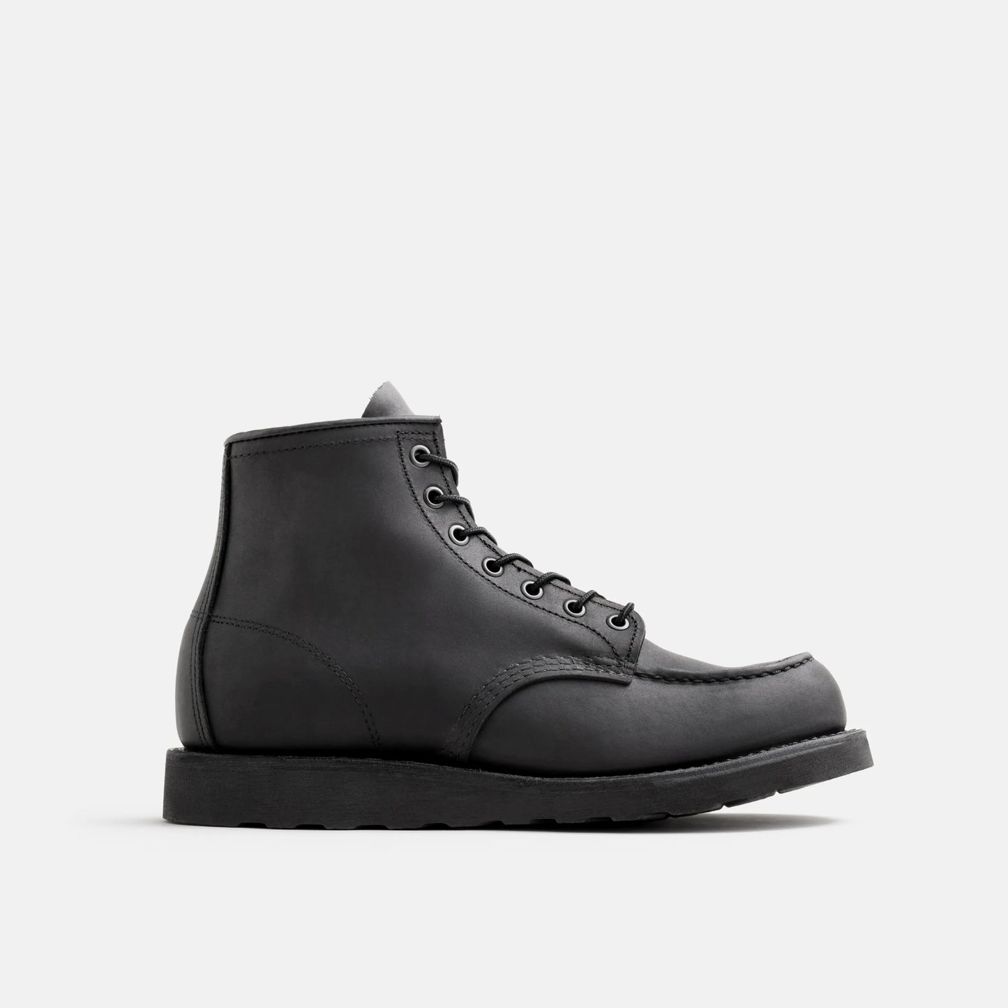 Red Wing Shoes | Classic Moc 6-Inch Boot in Black Leather 8074 | Red Wing Heritage