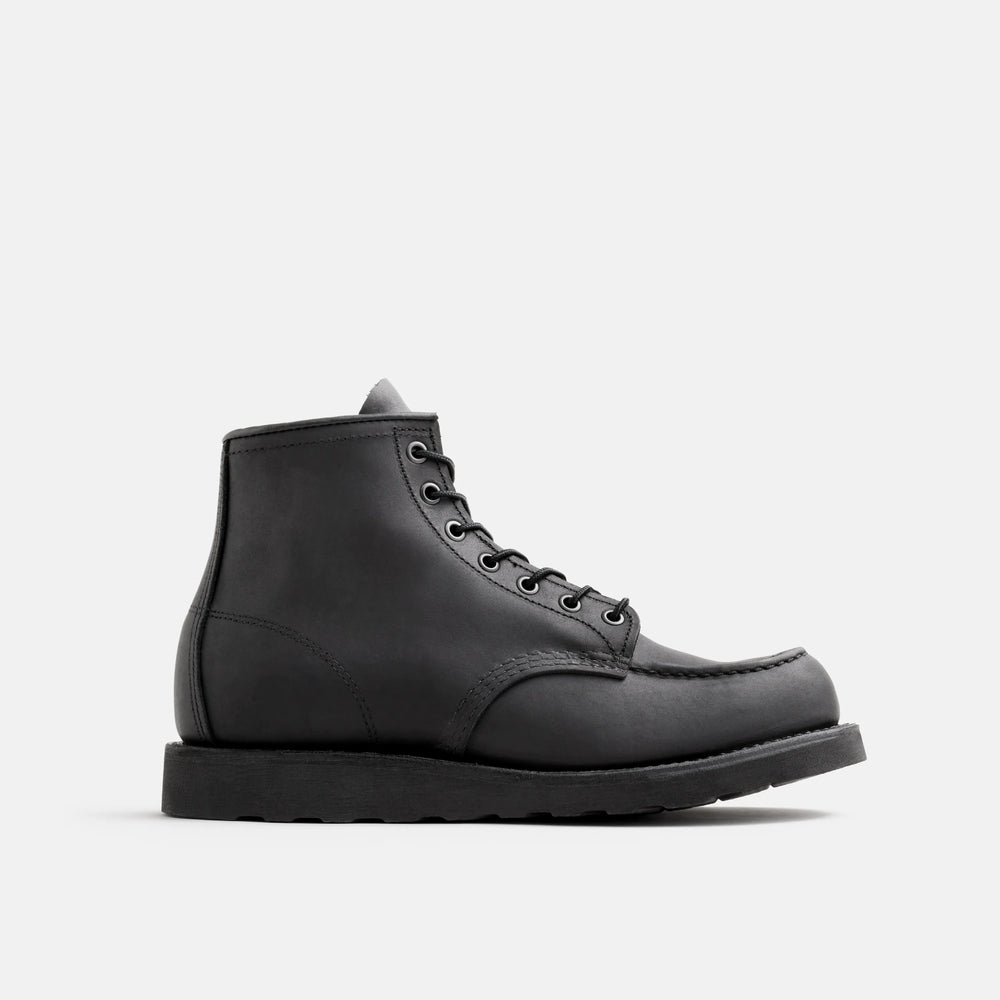 Red Wing Shoes | Classic Moc 6-Inch Boot in Black Leather 8074 | Red Wing Heritage