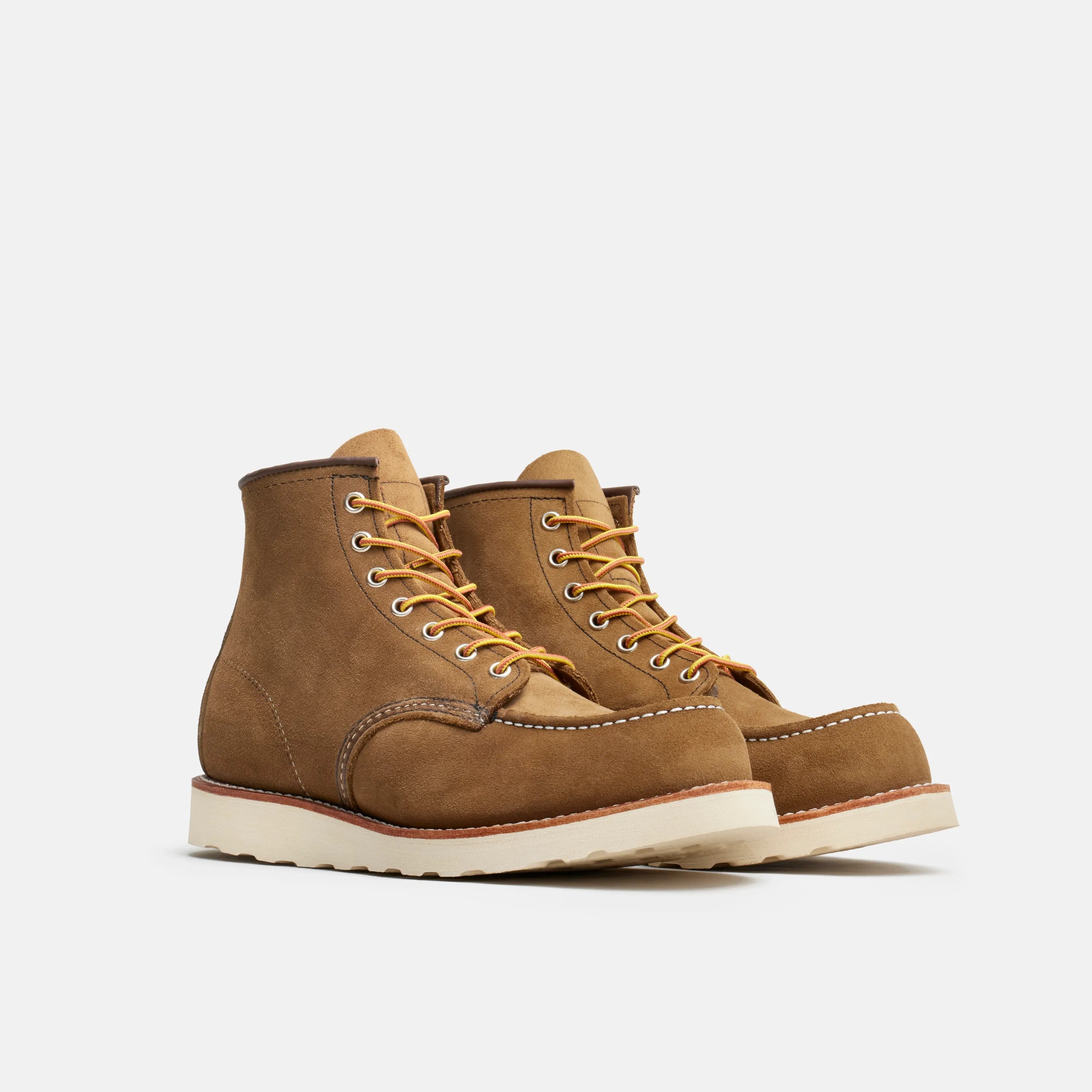 Red Wing Shoes | Classic Moc 6-Inch Boot in Olive Leather 8881 | Red Wing Heritage