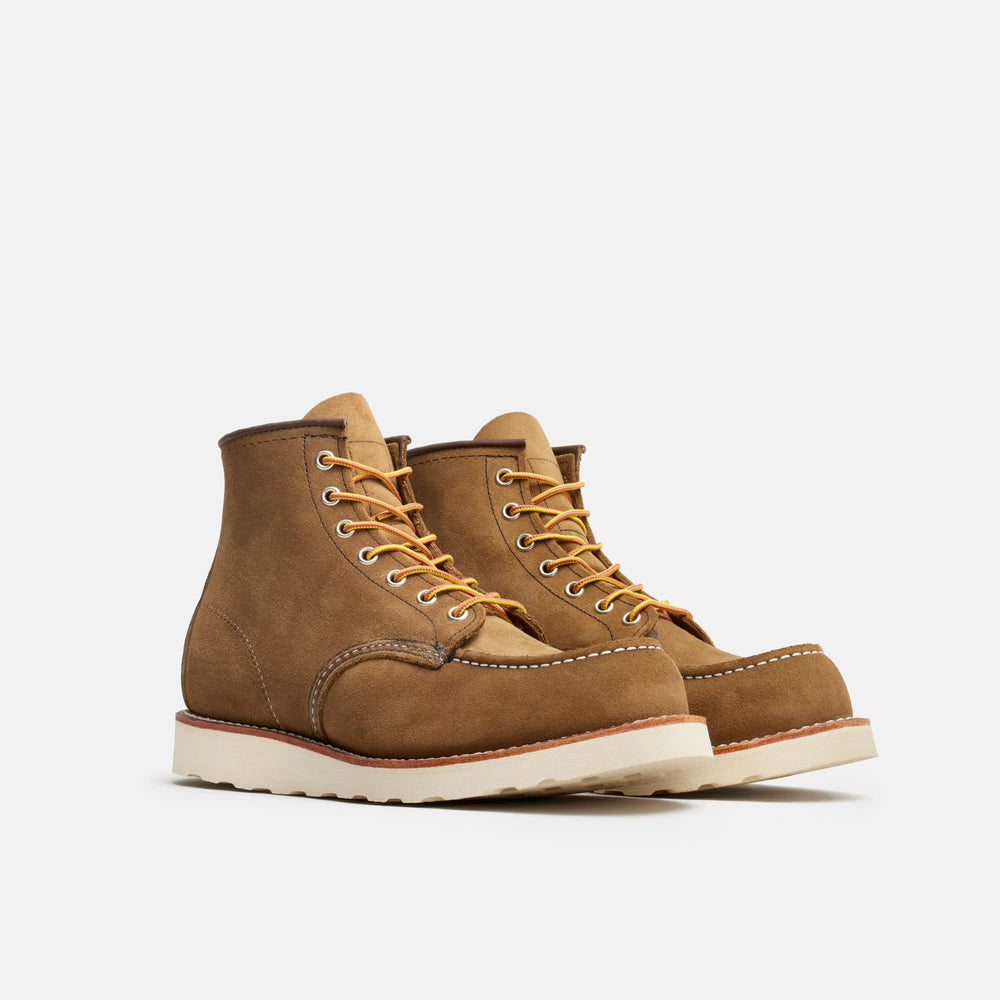 Red Wing Shoes | Classic Moc 6-Inch Boot in Olive Leather 8881 | Red Wing Heritage