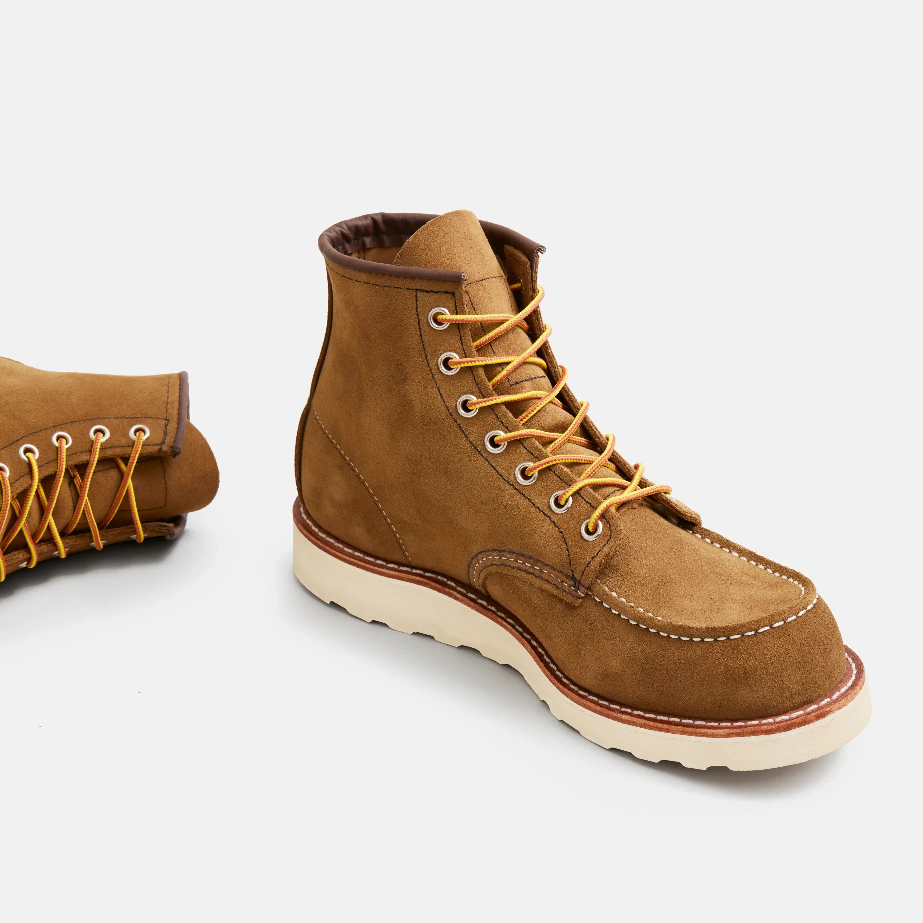 Red Wing Shoes | Classic Moc 6-Inch Boot in Olive Leather 8881 | Red Wing Heritage