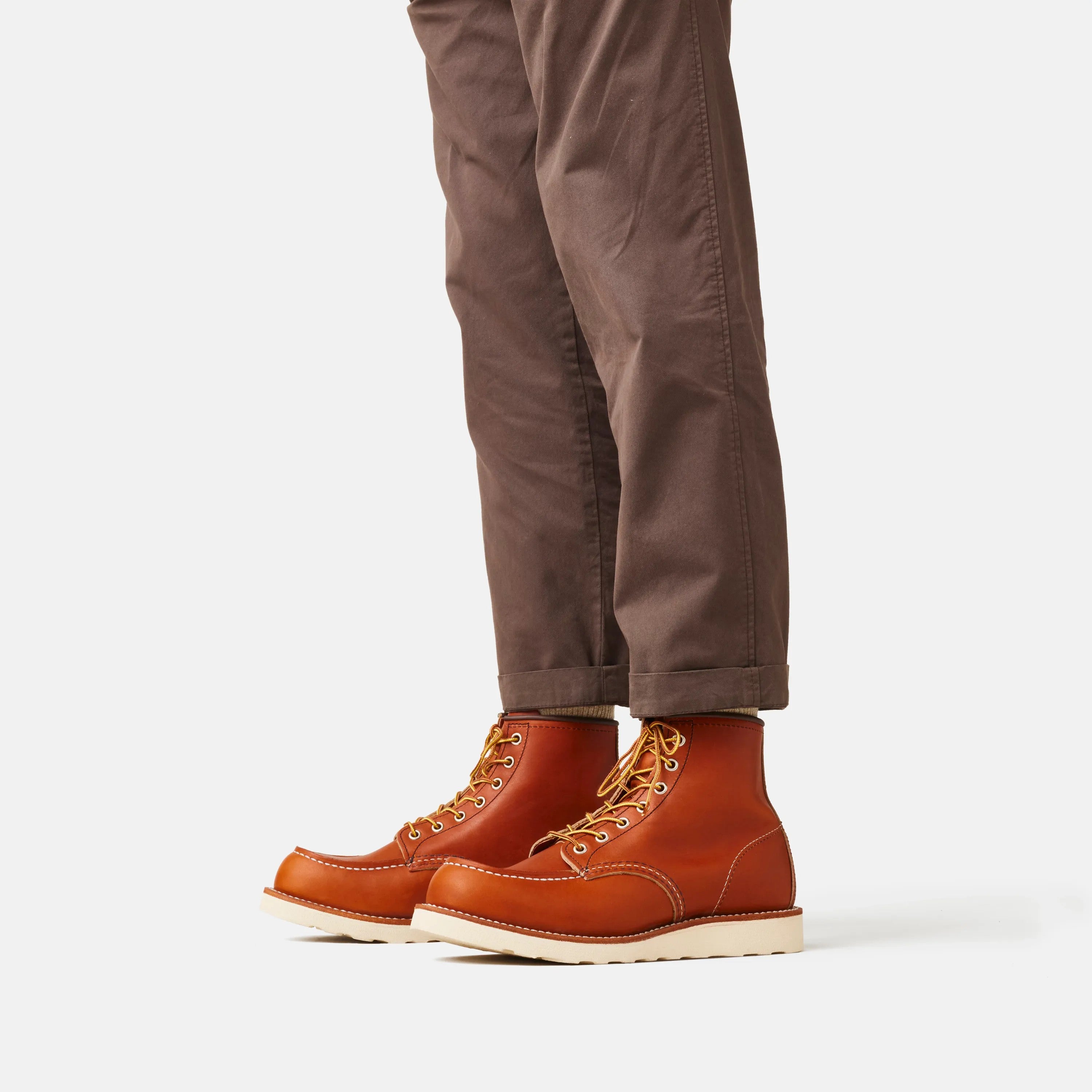 Red Wing Shoes | Classic Moc 6-Inch Boot in Brown Leather 875