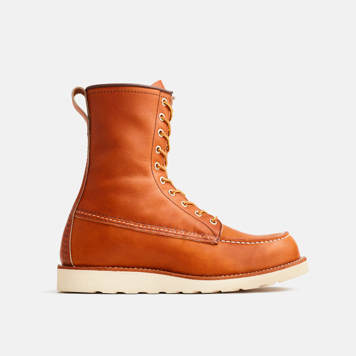 Red Wing Shoes | 8-Inch Classic Moc Boot in Brown Leather 877