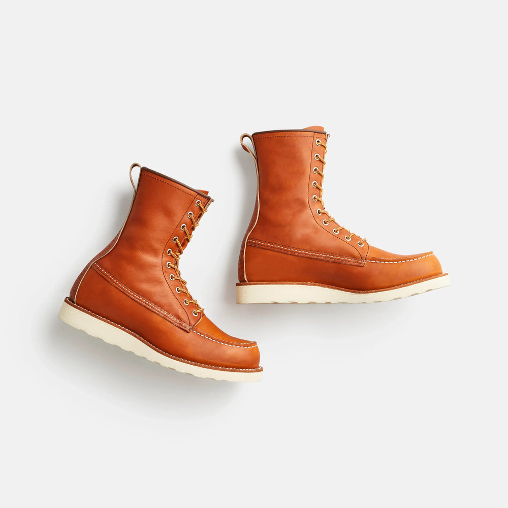 Red Wing Shoes | 8-Inch Classic Moc Boot in Brown Leather 877