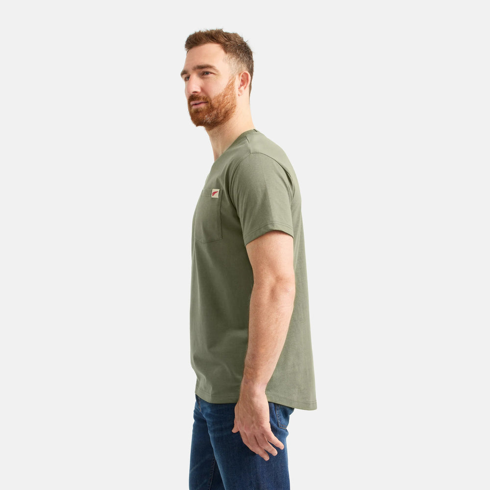 Red Wing Shoes | Short Sleeve Pocket T-Shirt in Olive Green 98473