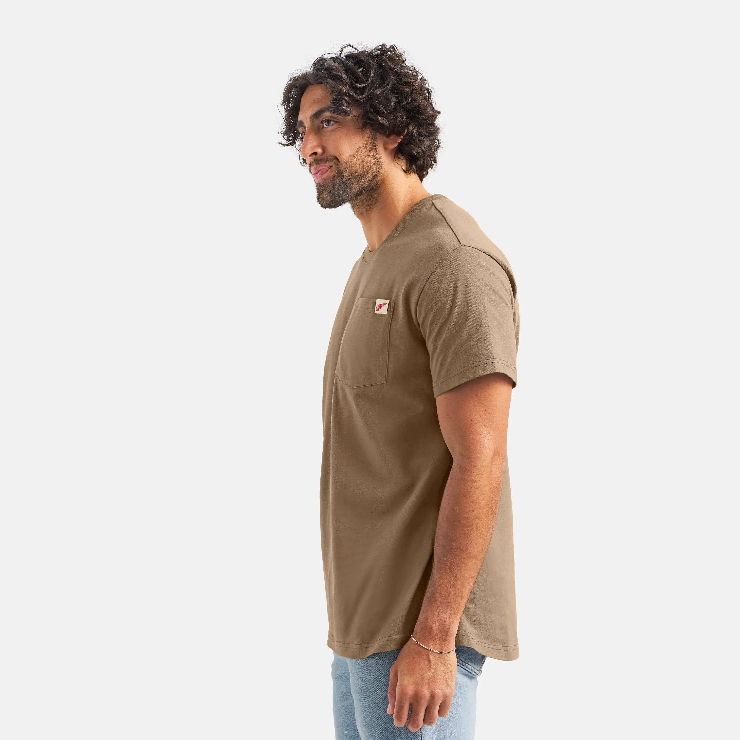 Red Wing Shoes | Short Sleeve Pocket T-Shirt in Brown 98471