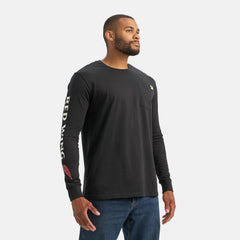 Red Wing Shoes | Long Sleeve Classic Pocket Tee in Black 98474