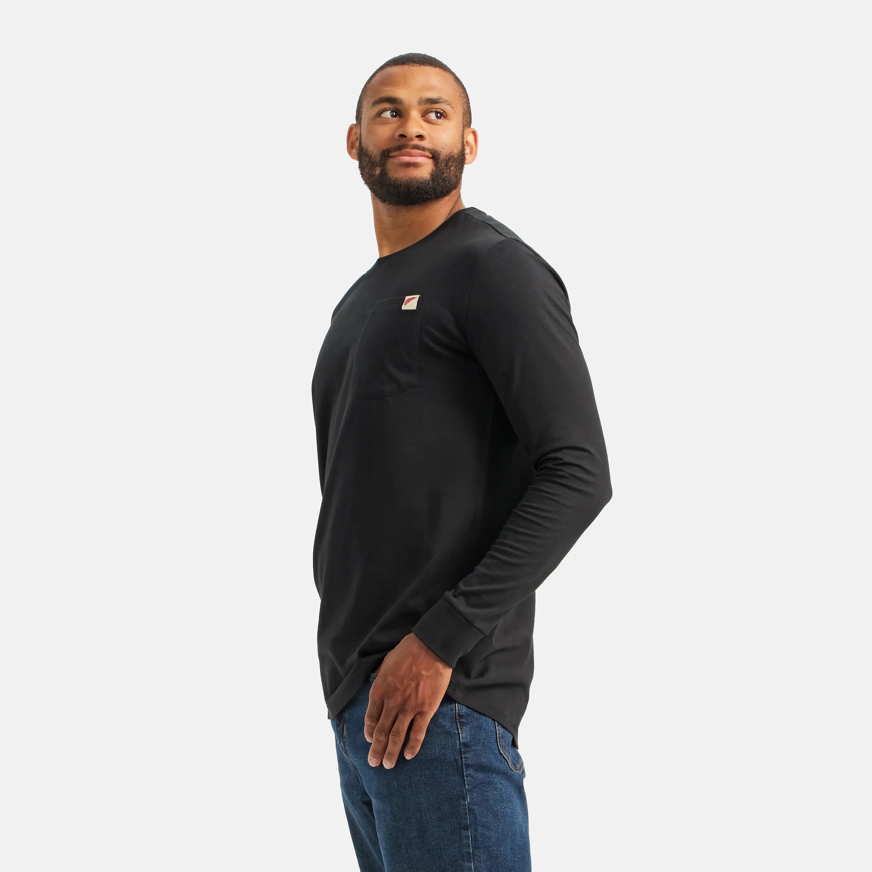 Red Wing Shoes | Long Sleeve Classic Pocket Tee in Black 98474