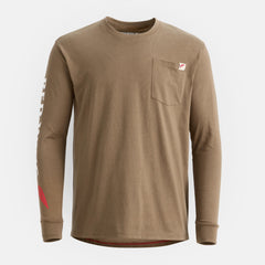 Red Wing Shoes | Long Sleeve Classic Pocket Tee in Brown