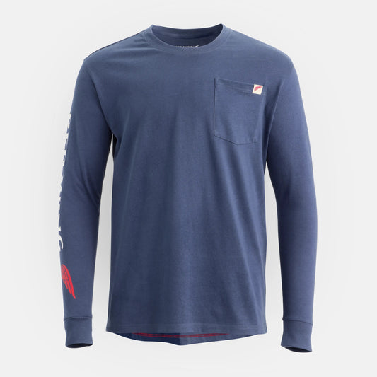 Red Wing Shoes | Long Sleeve Classic Pocket Tee in Navy 98476