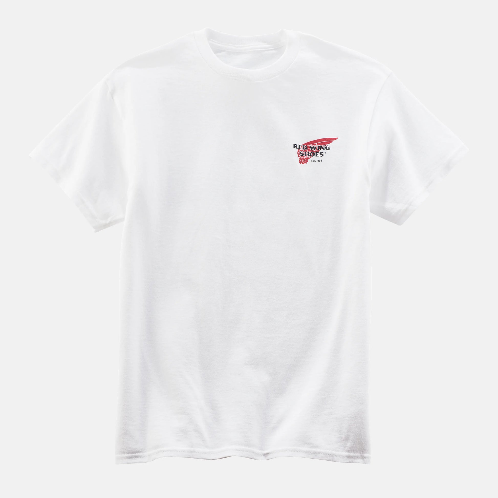 Red Wing Shoes | Unisex Red Wing Shoes Logo T-Shirt in White 97610 | Red Wing Heritage