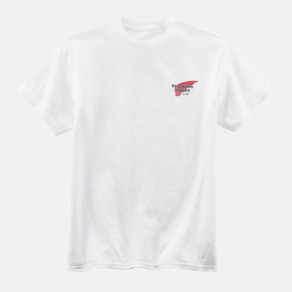 Red Wing Shoes | Unisex Red Wing Shoes Logo T-Shirt in White 97610 | Red Wing Heritage