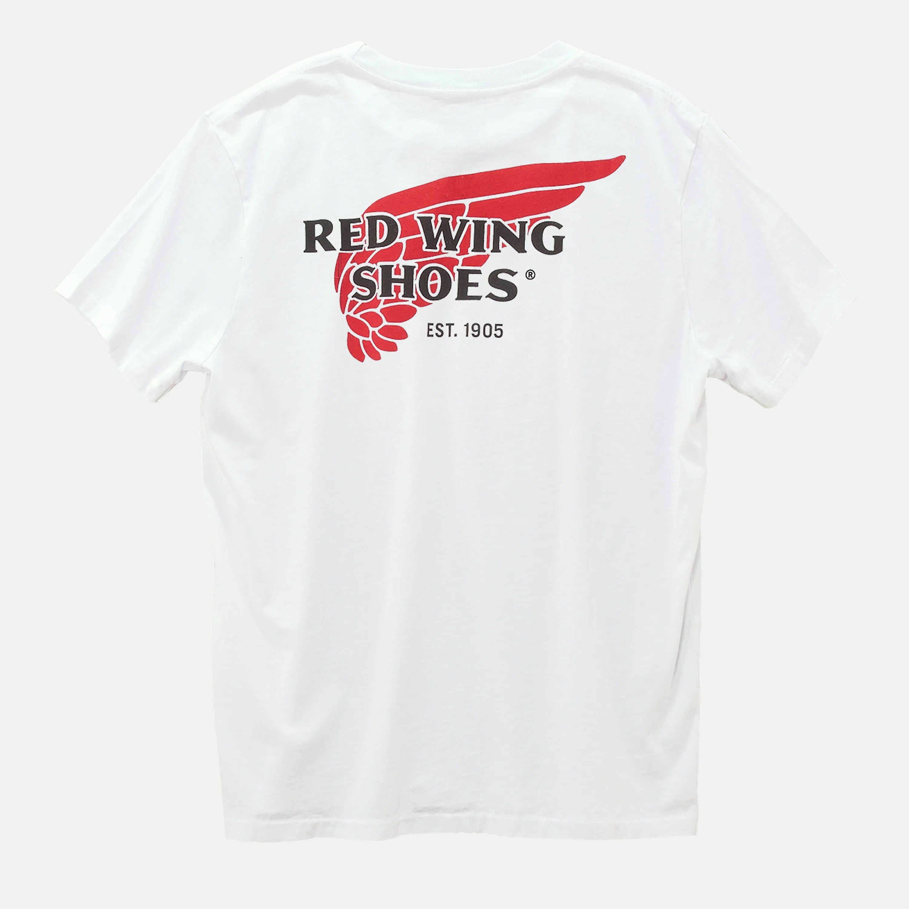 Red Wing Shoes | Unisex Red Wing Shoes Logo T-Shirt in White 97610 | Red Wing Heritage