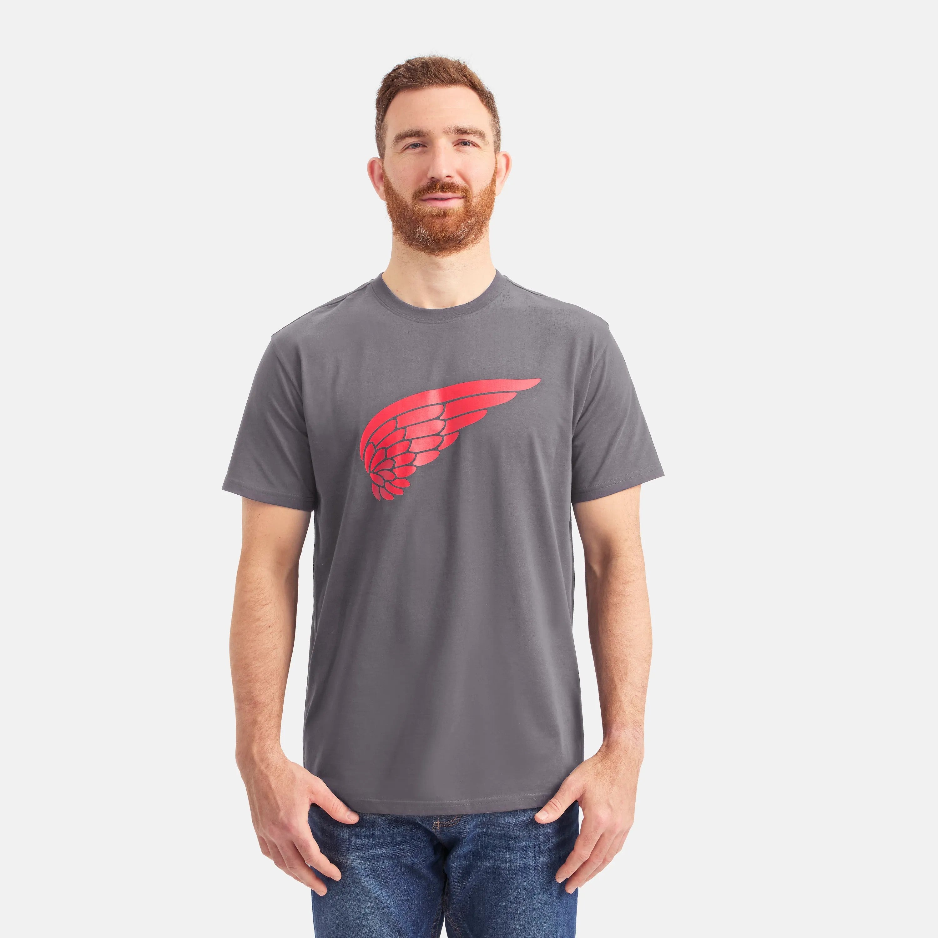 Red Wing Shoes | Short Sleeve Classic Wing Tee in Dark Gray