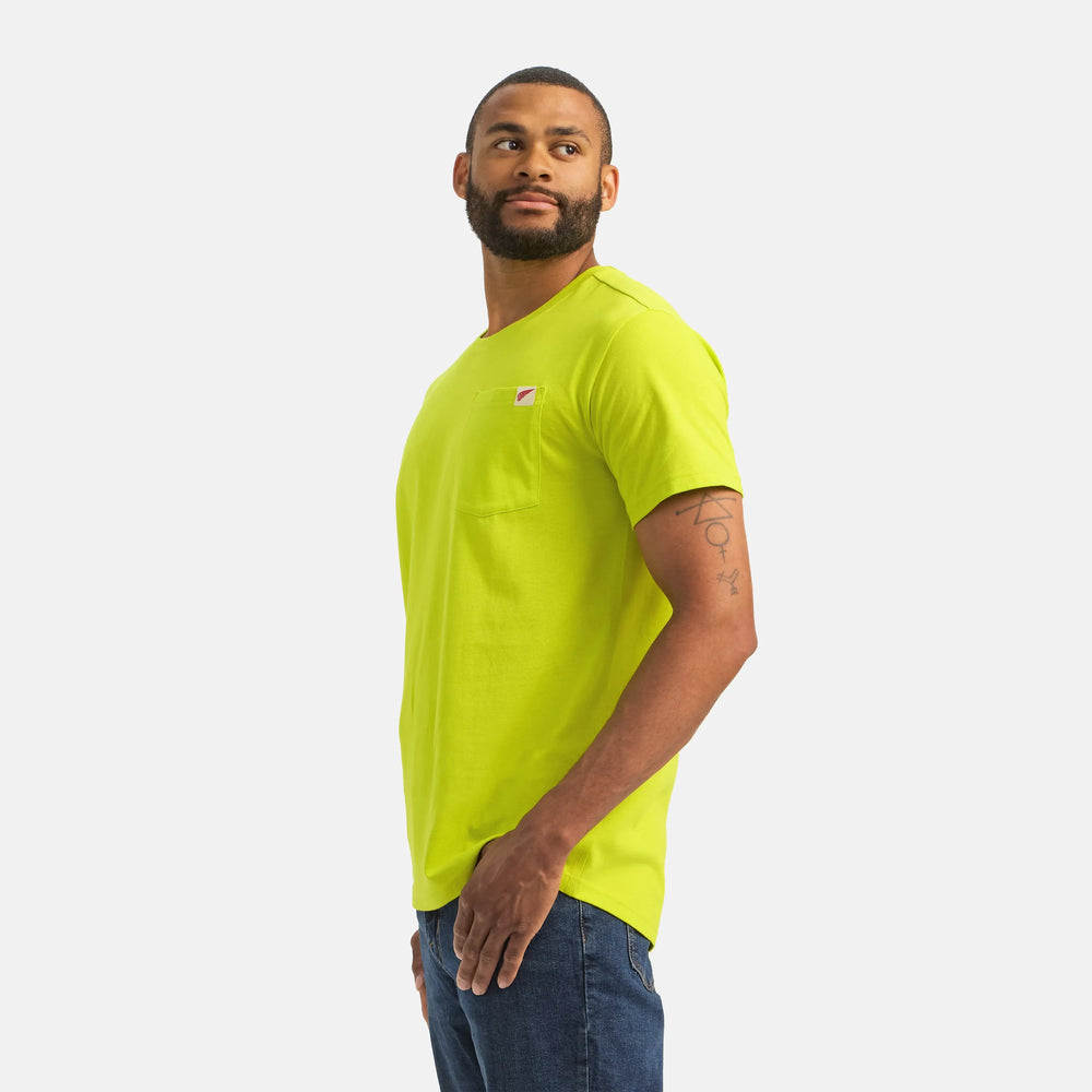 Red Wing Shoes | Short Sleeve Pocket T-Shirt in Bright Green 98472