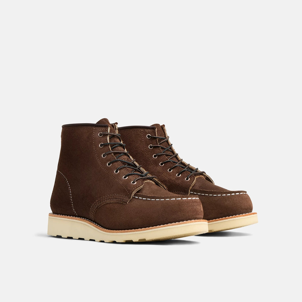 Red Wing Shoes | Classic Moc 6-Inch Boot in Chocolate Muleskinner Leather 3476 | Red Wing Heritage