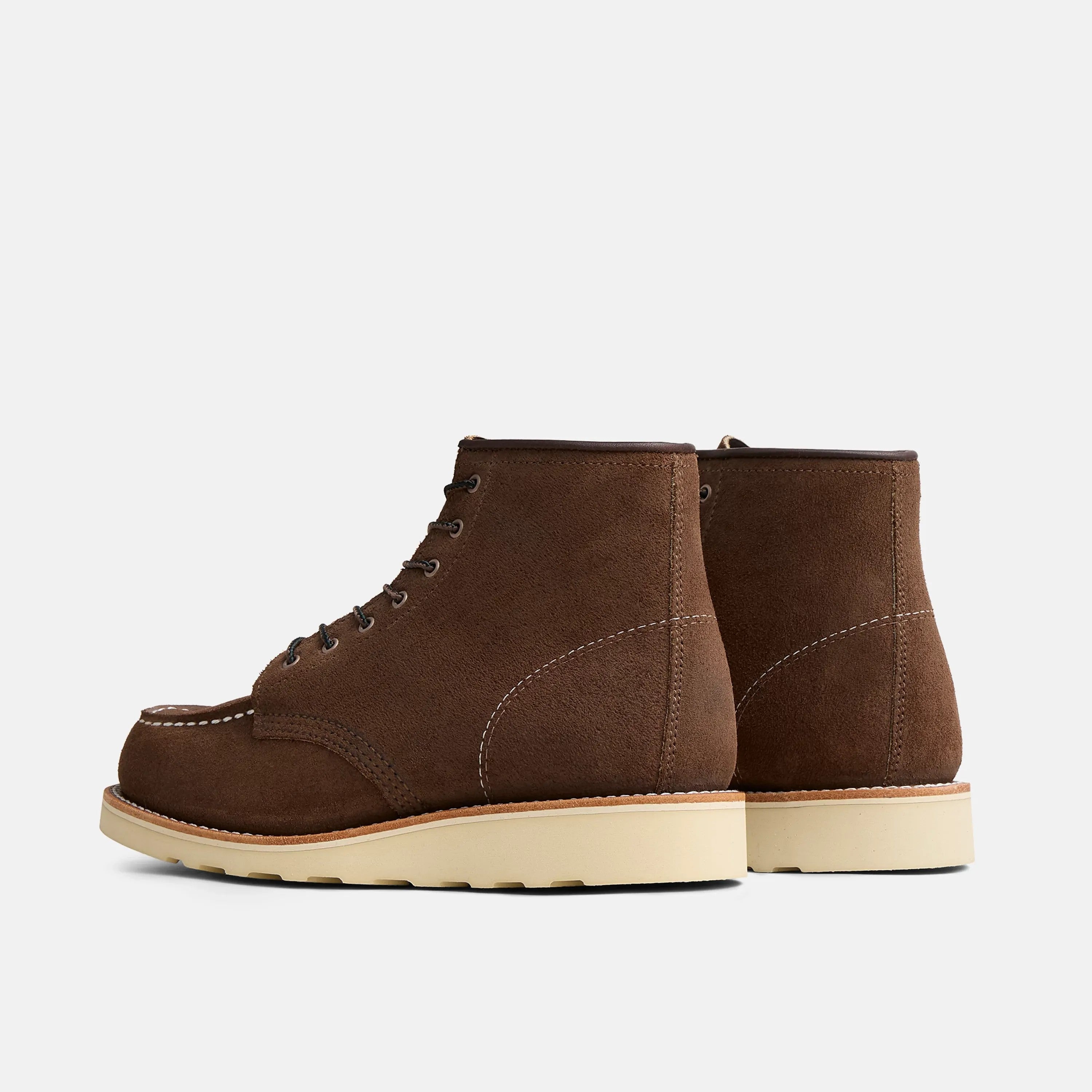 Red Wing Shoes | Classic Moc 6-Inch Boot in Chocolate Muleskinner Leather 3476 | Red Wing Heritage