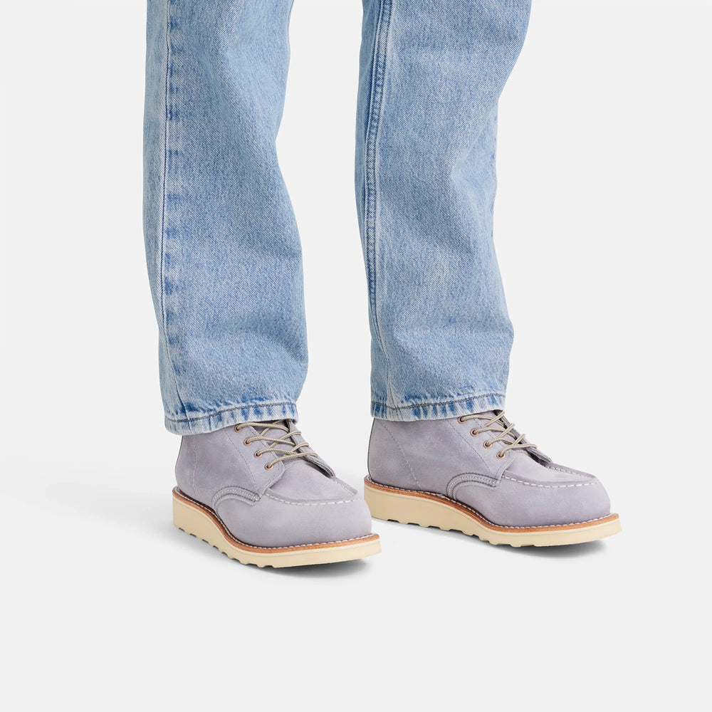 Red Wing Shoes | 6-Inch Classic Moc Short Boot in Lavender Leather 3300 | Red Wing Heritage