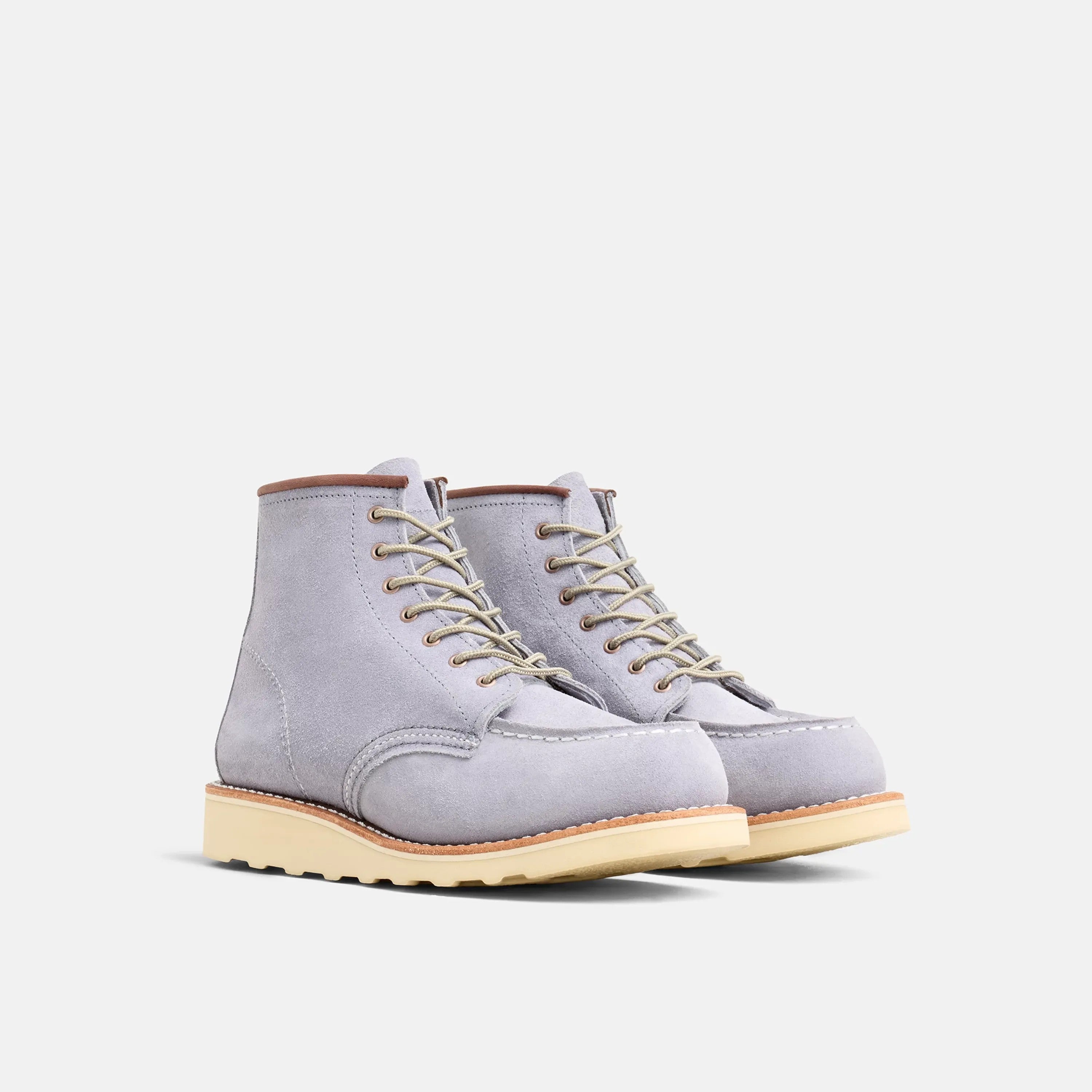 Red Wing Shoes | 6-Inch Classic Moc Short Boot in Lavender Leather 3300 | Red Wing Heritage