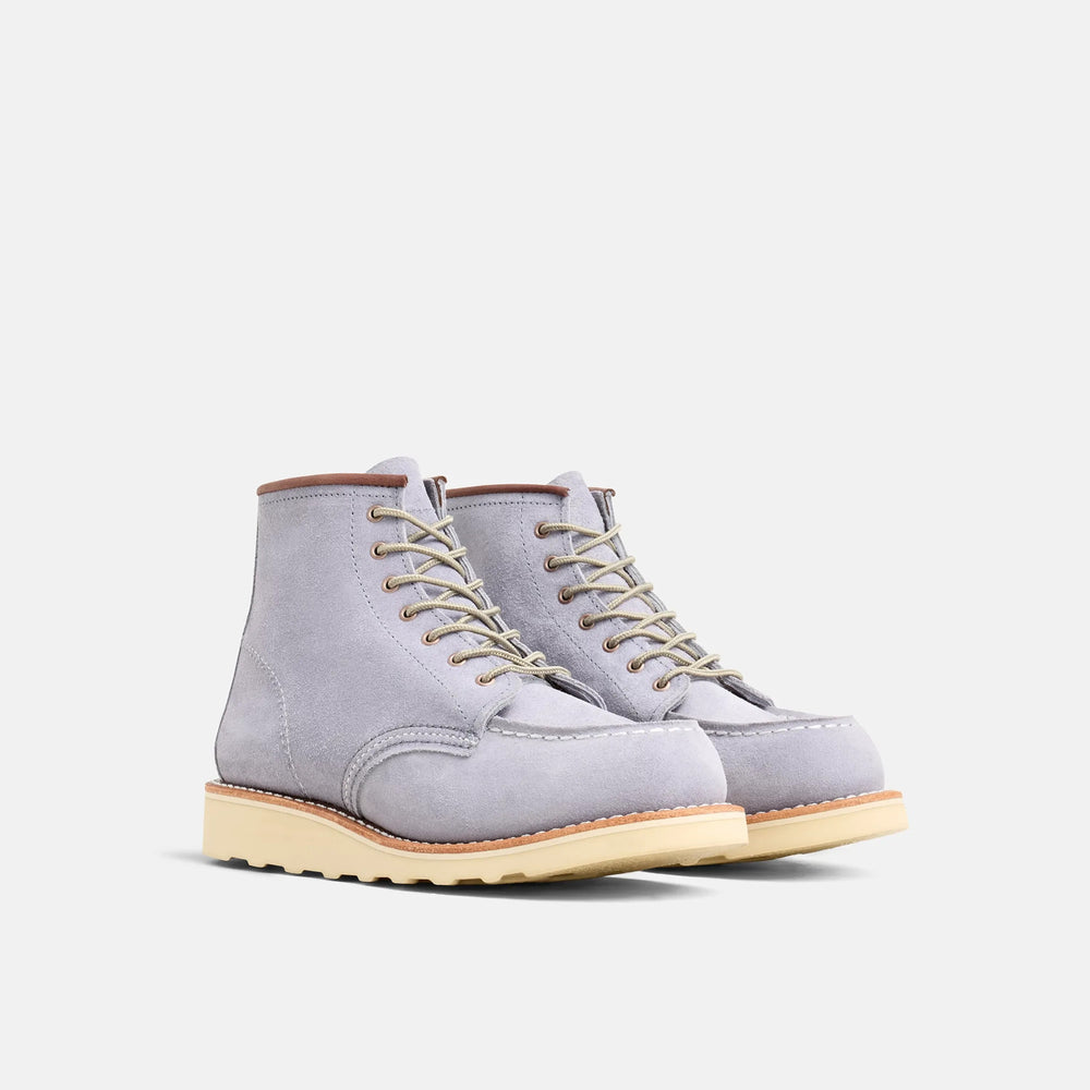 Red Wing Shoes | 6-Inch Classic Moc Short Boot in Lavender Leather 3300 | Red Wing Heritage