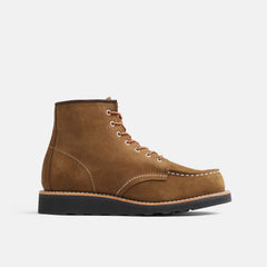 Red Wing Shoes | 6-Inch Classic Moc Short Boot in Olive Leather 3377 | Red Wing Heritage