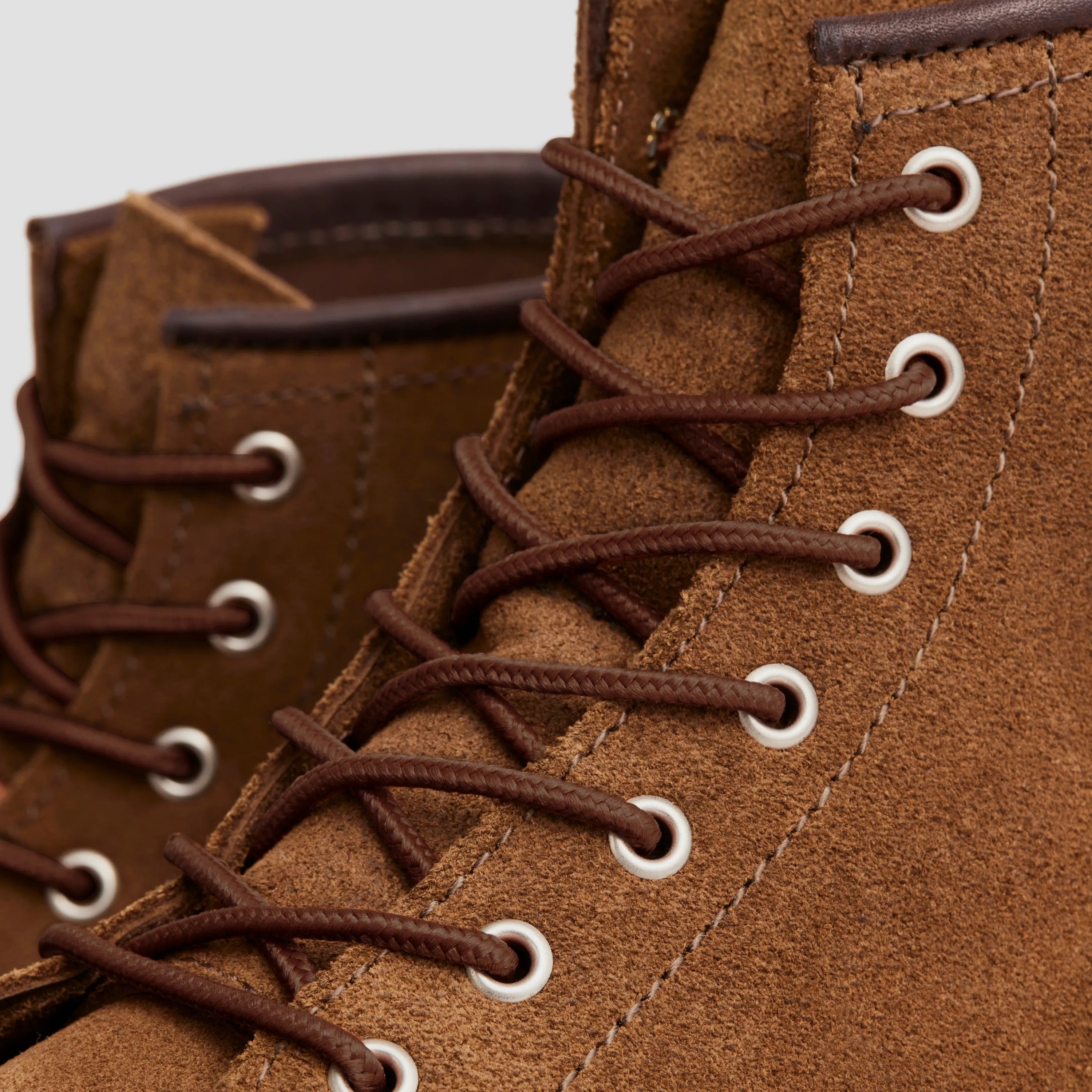 Red Wing Shoes | 6-Inch Classic Moc Short Boot in Olive Leather 3377 | Red Wing Heritage