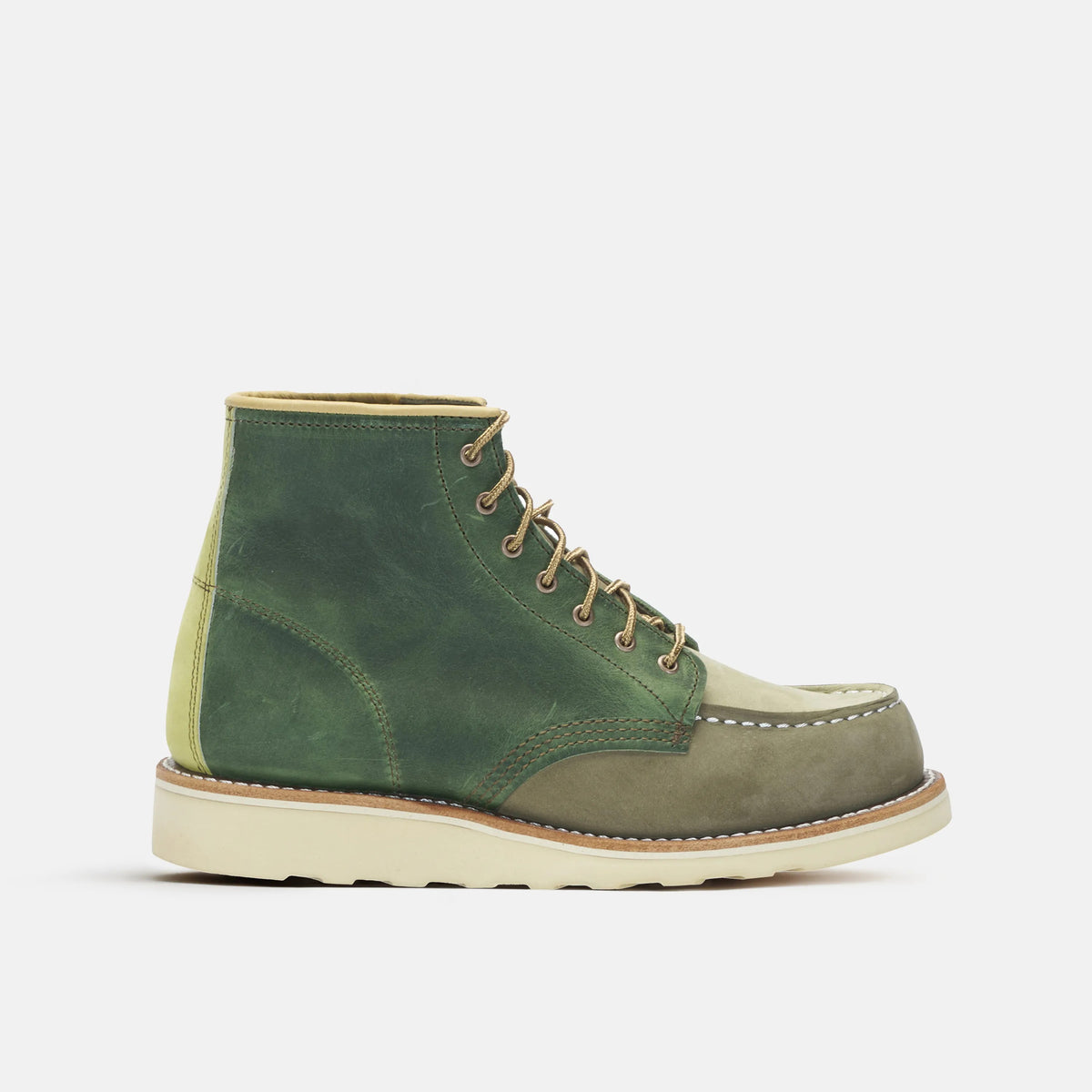 Red Wing Shoes | 6-Inch Classic Moc Short Boot in Multi Army 3465 | Red Wing Heritage