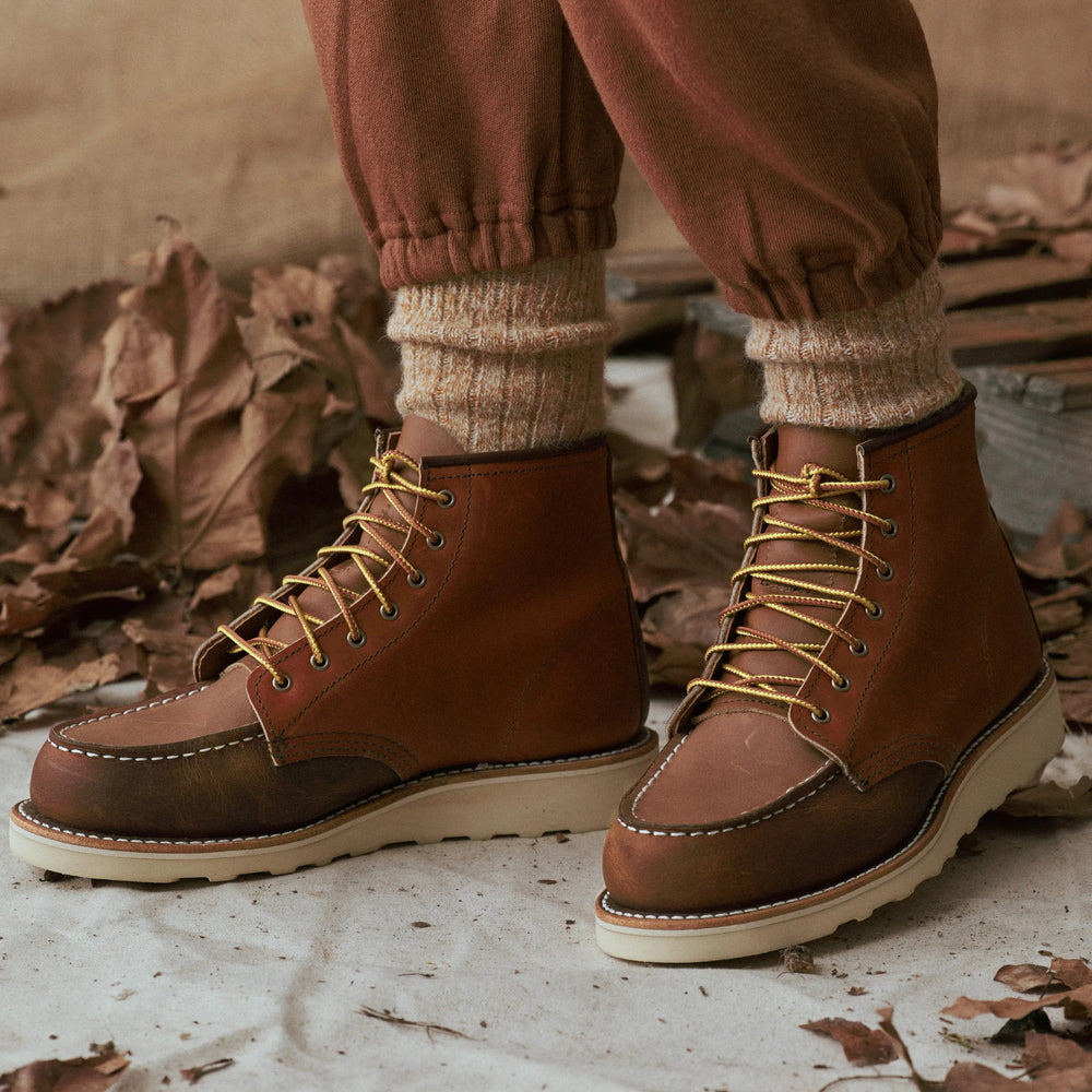 Red Wing Shoes | 6-Inch Classic Moc Short Boot in Multi Brown 3475 | Red Wing Heritage