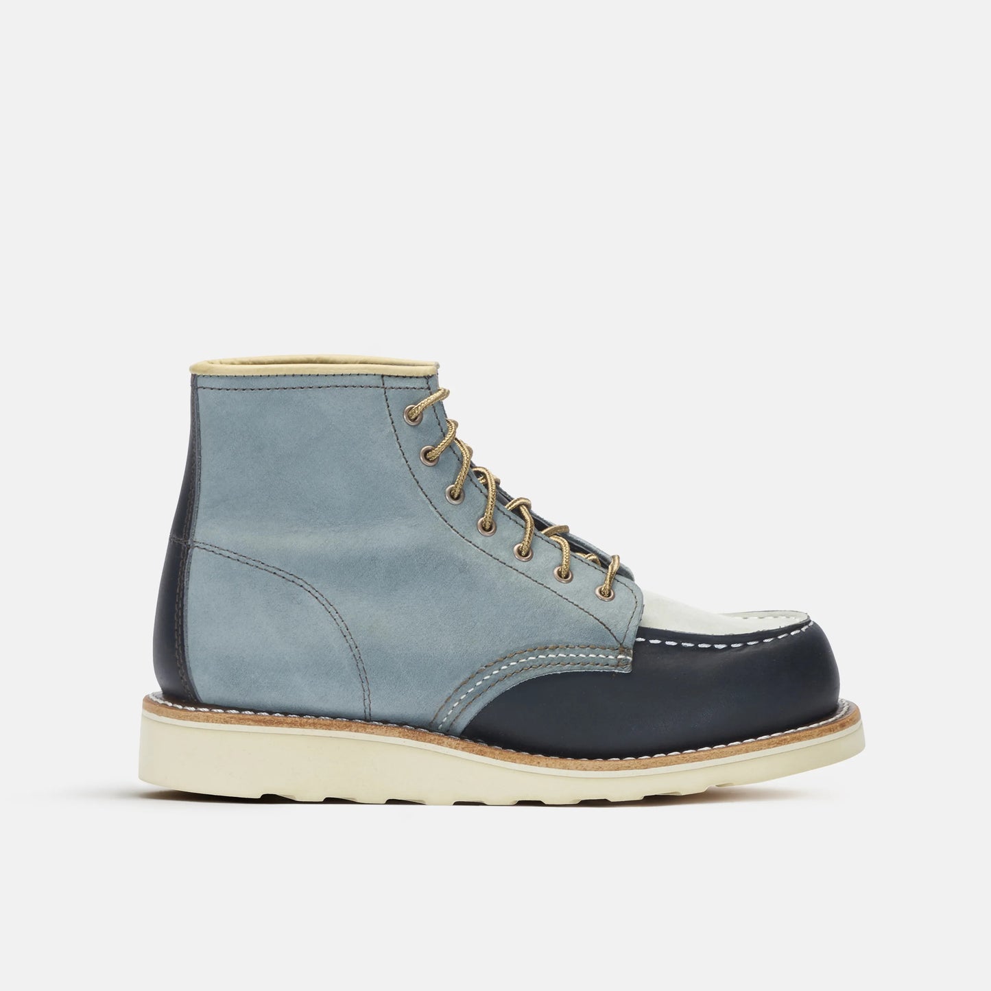 Red Wing Shoes | 6-Inch Classic Moc Short Boot in Multi Indigo 3466 | Red Wing Heritage